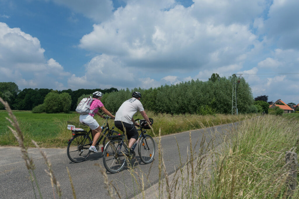 Radfahrer am Niederrhein